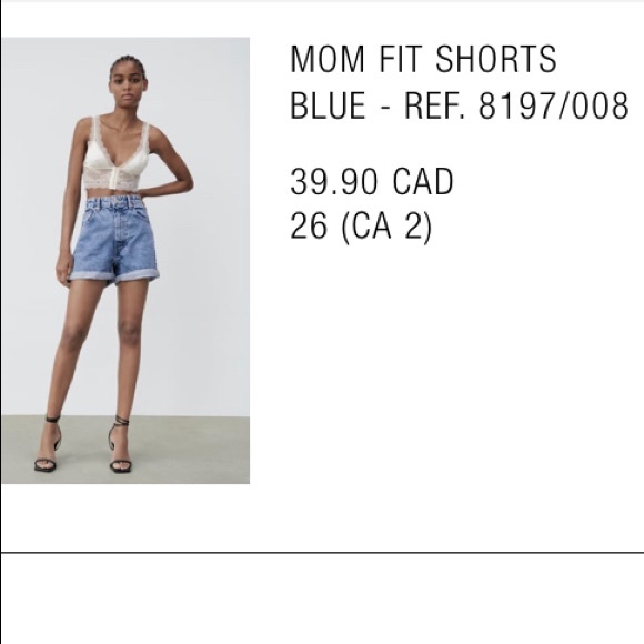 NWT Zara mom fit shorts 2 - Picture 14 of 14